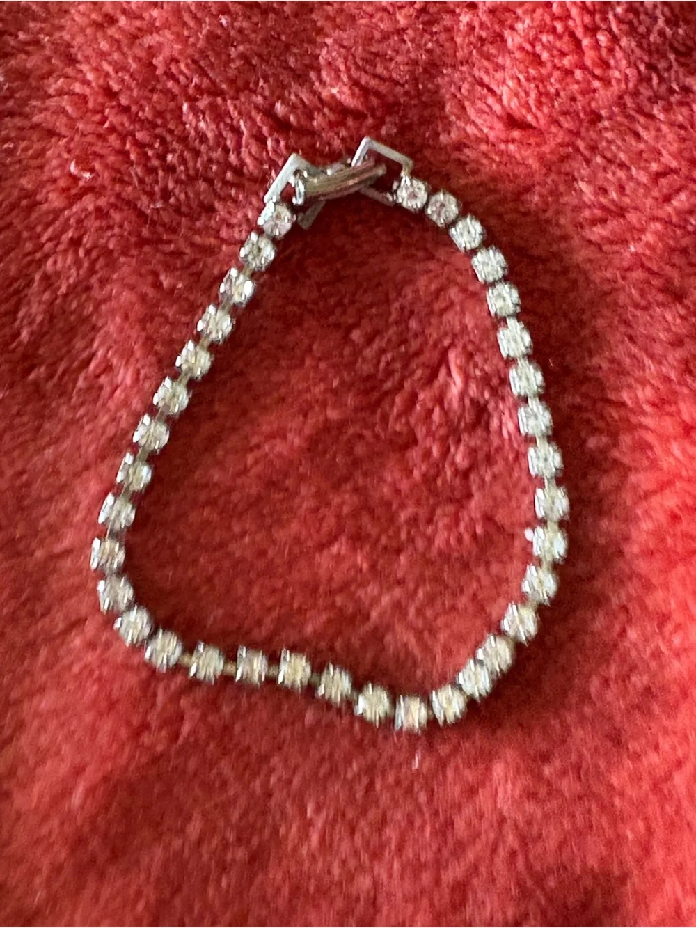 Silver Crystal Tennis Necklace, Bracelet & Drop Earrings Set